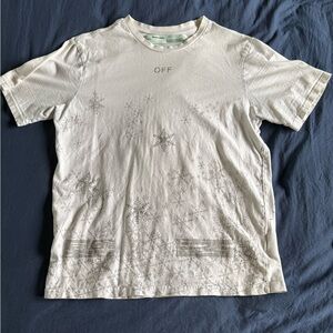 Off-White Men's White Graphic T-Shirt